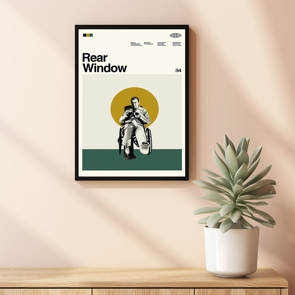 Retro Poster Rear Window Rear Window Retro Modern, Rear Window Vintage, Rear Window Print, Retr ...