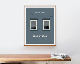 Rear Window - Minimalist Poster, Alfred Hitchcock Poster, Minimalist Print, James Stewart, Grace Kelly, Psycho Movie, Vertigo Movie 621546561