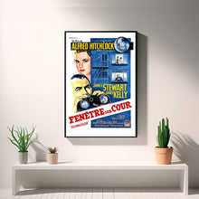 Rear Window Movie Poster,Retor Movie Poster, High Quality Reproduction, Canvas Material Gift, Keepsake, Home Decor, Live Room Wall Art 1595480589