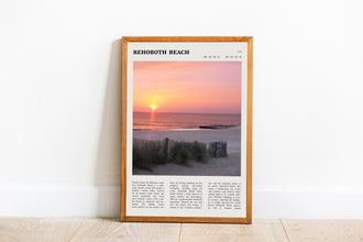 Rehoboth Beach Wall Art Poster Summer Rehoboth Beach  Poster Art Gift 1628627648