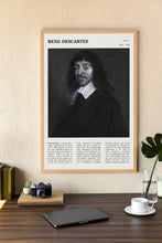 René Descartes Wall Art  Poster René Descartes Black White Poster  Poster Art Gift 1695501537