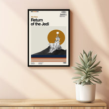 Return Of The Jedi Print, Stars Wars Poster, Movie Poster, Retro Modern Art, Minimalist Art, Midcentury Art, Vintage Poster, Gifts For Him