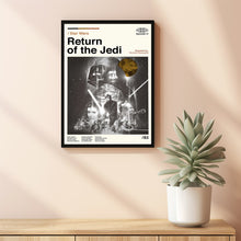 Return of the Jedi, Star Wars, Retro Movie Poster, Vintage, Modern Vintage, Movie Poster, Minimal Movie Art, Custom Poster, Home Decor