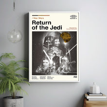 Return of the Jedi, Star Wars, Retro Movie Poster, Vintage, Modern Vintage, Movie Poster, Minimal Movie Art, Custom Poster, Home Decor