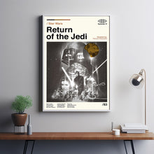 Return of the Jedi, Star Wars, Retro Movie Poster, Vintage, Modern Vintage, Movie Poster, Minimal Movie Art, Custom Poster, Home Decor