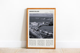 Rhode Island Wall Art  Poster Rhode Island Black White Poster  Poster Art Gift 1695380955