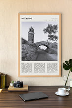 Riverside California Wall Art  Poster Riverside California Black White Poster  Poster Art Gift 1693996307