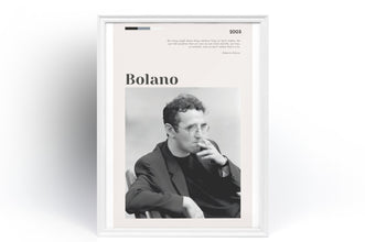 Roberto Bolaño Poster Wall Art Quote Bolano the Savage Detectives 2666  Poster Art Gift 1565761295