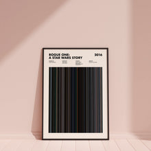 Rogue One A Star Wars Story Movie Barcode Print, Rogue One Print, Rogue One Poster, Rogue One Wall Art, Rogue One Art Print 1627688320