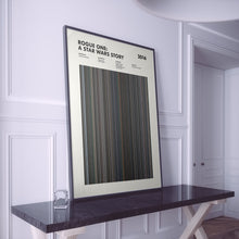 Rogue One A Star Wars Story Movie Barcode Print, Rogue One Print, Rogue One Poster, Rogue One Wall Art, Rogue One Art Print 1627688320