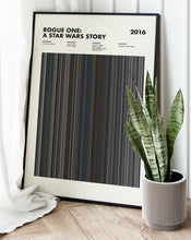 Rogue One A Star Wars Story Movie Barcode Print, Rogue One Print, Rogue One Poster, Rogue One Wall Art, Rogue One Art Print 1627688320