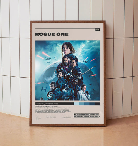 Rogue One Star Wars Poster, Gareth Edwards, Minimalist Movie Poster ...