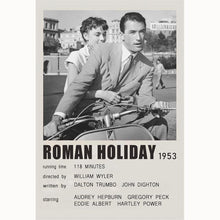 Roman Holiday (1953) Movie Poster Canvas Poster Minimalist Poster Art Print Gifts for Lover Mural Painting Home Decoration 1762186377