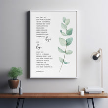 Romans 5:3-5 'Perseverance Hope' Bible Verse Wall Art | Uplifting Scripture Poster | Ideal for Christian Decor