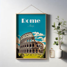 Rome- City Travel Poster Travel record Travel Printed Canvas Landscape Prints Gifts for Lover City poster Cityscape 1750117080