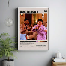 Rush Hour 2 Poster, Brett Ratner, Minimalist Movie Poster, Vintage Retro