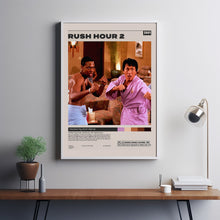 Rush Hour 2 Poster, Brett Ratner, Minimalist Movie Poster, Vintage Retro