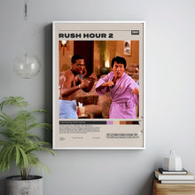 Rush Hour 2 Poster, Jackie Chan, Brett Ratner, Minimalist Movie Poster, Vintage Retro Art