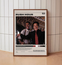 Rush Hour Poster, Brett Ratner,Jackie Chan, Minimalist Movie Poster, Vintage Retro Art