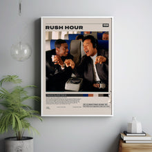 Rush Hour Poster, Brett Ratner,Jackie Chan, Minimalist Movie Poster, Vintage Retro Art1
