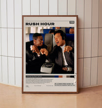 Rush Hour Poster, Brett Ratner,Jackie Chan, Minimalist Movie Poster, Vintage Retro Art1