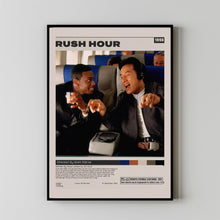 Rush Hour Poster, Brett Ratner, Minimalist Movie Poster, Vintage Retro