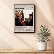 Rushmore Poster, Wes Anderson, Minimalist Movie Poster