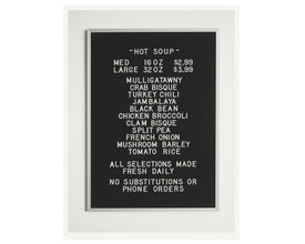 SEINFELD Inspired Poster, Art Print - 18 x 24 Seinfeld, Soup Nazi, Mid-Century Modern, Letter board, Kitchen, New York, Poster 734437567