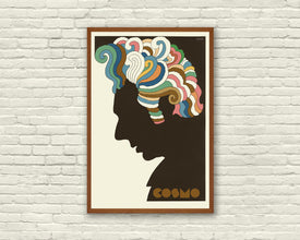 SEINFELD Inspired Poster, Art Print - Cosmo Kramer, Milton Glaser, Bob Dylan, Mid-Century Modern, Poster, Office, New York 734436625