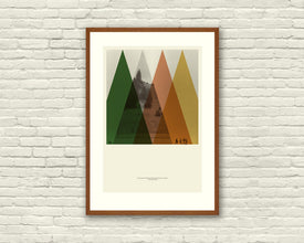 STAND BY ME Inspired Poster, Art Print - Minimalist, Helvetica, Mid-Century Modern, Fall, Coral, Swiss, Poster 729427322