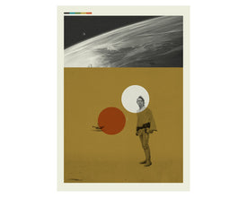 STAR WARS Inspired Art Print Poster - A New Hope, 20 x 28 Lithograph, Mid-Century Modern, Luke Skywalker, Suns, Space, Galaxy, Vintage 1597907706