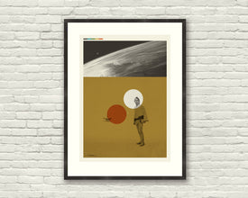 STAR WARS Inspired Art Print Poster - A New Hope, 20 x 28 Lithograph, Mid-Century Modern, Luke Skywalker, Suns, Space, Galaxy, Vintage 1597907706