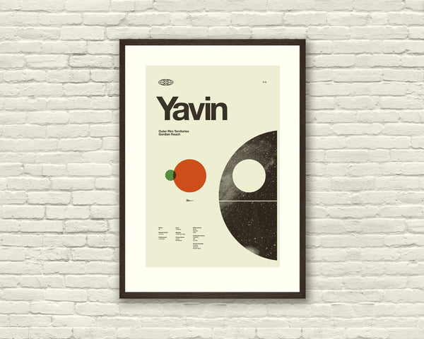 STAR WARS PLANETS Inspired Movie Poster Art Print Series - Minimalist, Graphic, Mid Century Modern, Boutique, Vintage Style, Retro 657741429