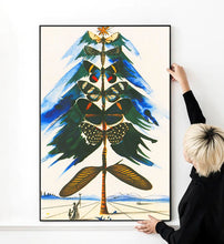 Salvador Dali's 1959 Christmas Tree of Butterflies Christmas Card for Hallmark High Quality Print Photo Wall Art Canvas Cloth Multi size 1640106509