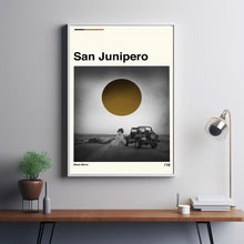 San Junipero Poster, San Junipero Movie, San Junipero Film, Retro Movie Poster, Vintage, Modern Vintage, Movie Poster, Minimal Movie Art