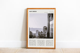 San Diego California Wall Art  Poster San Diego California Black White Poster  Poster Art Gift 1694894471