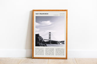 San Francisco California Wall Art  Poster San Francisco California Black White Poster  Poster Art Gift 1694825947