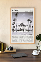 Santa Ana California Wall Art  Poster Black White Santa Ana California Poster  Poster Art Gift 1685492904