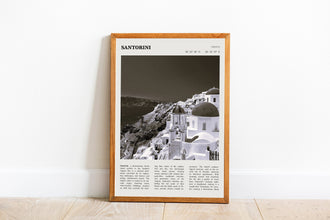 Santorini Greece Wall Art Poster Santorini Greece Black White Poster  Poster Art Gift 1651064196 4735
