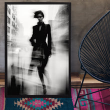 Elegant Woman in Motion Blur Poster - High-Quality Art Print, Perfect Gift for Women