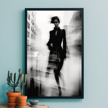 Elegant Woman in Motion Blur Poster - High-Quality Art Print, Perfect Gift for Women