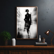 Elegant Woman in Motion Blur Poster - High-Quality Art Print, Perfect Gift for Women