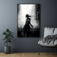 Elegant Woman in Motion Blur - High-Quality Poster, Perfect Gift for Women