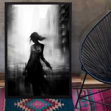 Elegant Woman in Motion Blur - High-Quality Poster, Perfect Gift for Women