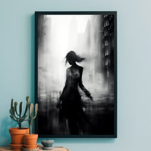 Elegant Woman in Motion Blur - High-Quality Poster, Perfect Gift for Women