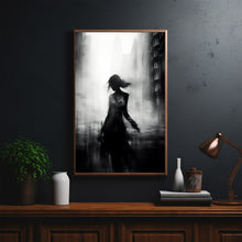 Elegant Woman in Motion Blur - High-Quality Poster, Perfect Gift for Women