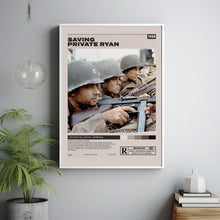 Saving Private Ryan, Steven Spielberg, Minimalist Movie Poster, Room Decor