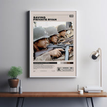 Saving Private Ryan, Steven Spielberg, Minimalist Movie Poster, Room Decor