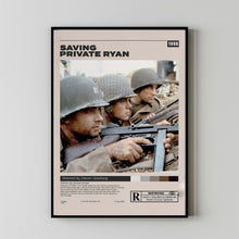 Saving Private Ryan, Steven Spielberg, Minimalist Movie Poster, Vintage Retro Art Print