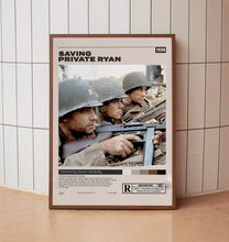 Saving Private Ryan, Steven Spielberg, Minimalist Movie Poster, Vintage Retro Art Print